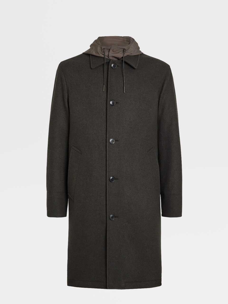 Wool And Cashmere Jersey Coat